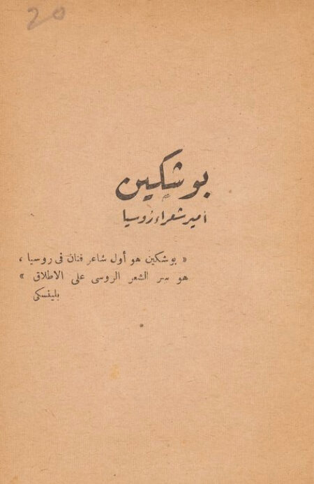 بوشكين أمير شعراء روسيا